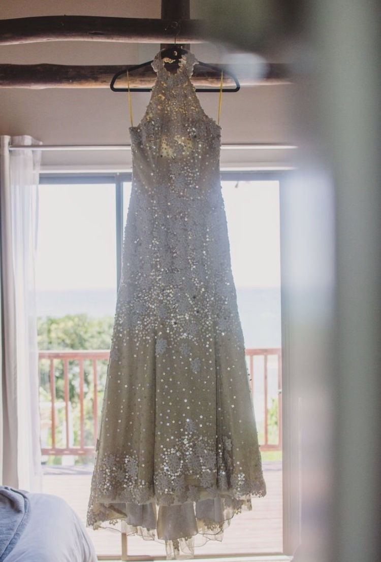 Nugget gold bling wedding dress UNVEILED SA